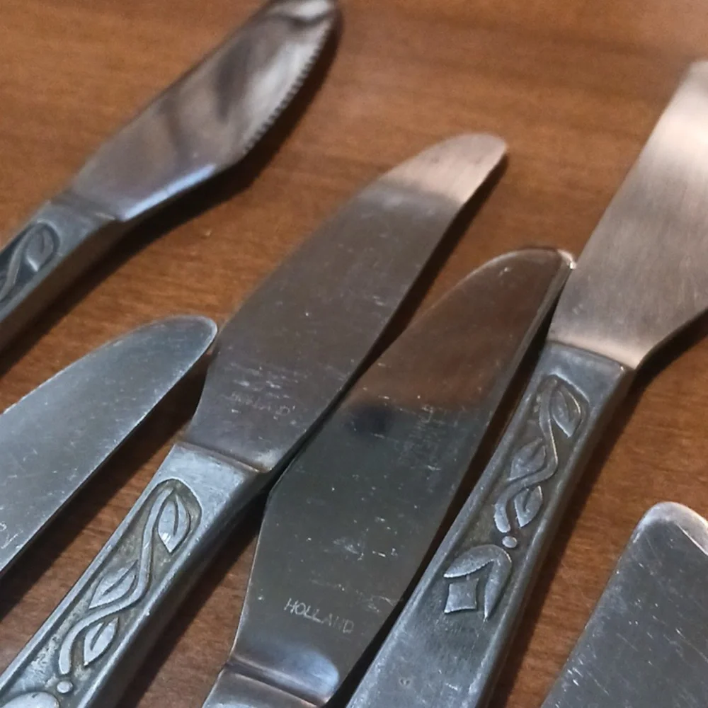 Lot Of 34 Amefa Flatware Holland Tulips Forks Knives Spoons